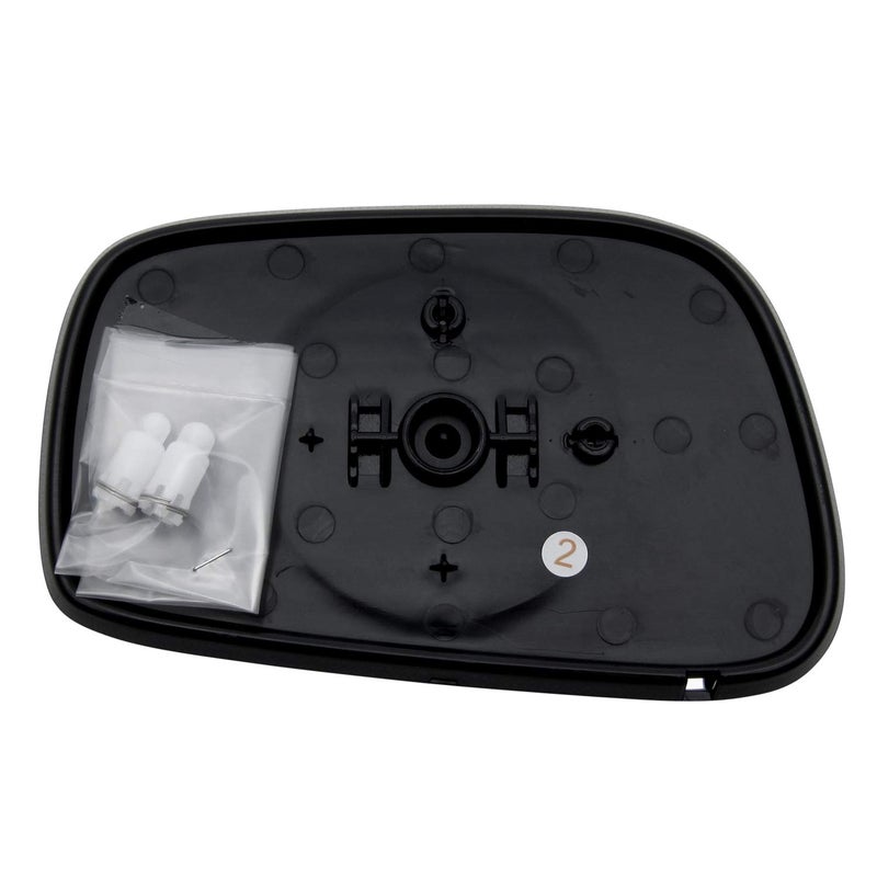 Rugged TUFF Passenger Side Mirror Glass Assembly With Plastic Backing Plate (Non-Heated) Compatible with 2003-2008 Toyota Corolla Matrix, Pontiac Vibe - Image 3